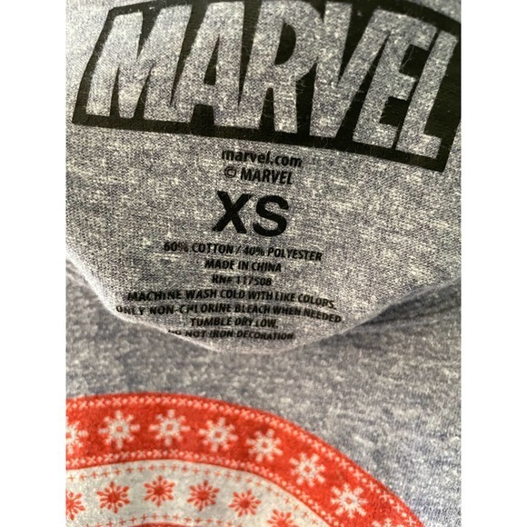 Marvel Crewneck Gray Sweatshirt Size XS - Picture 3 of 6